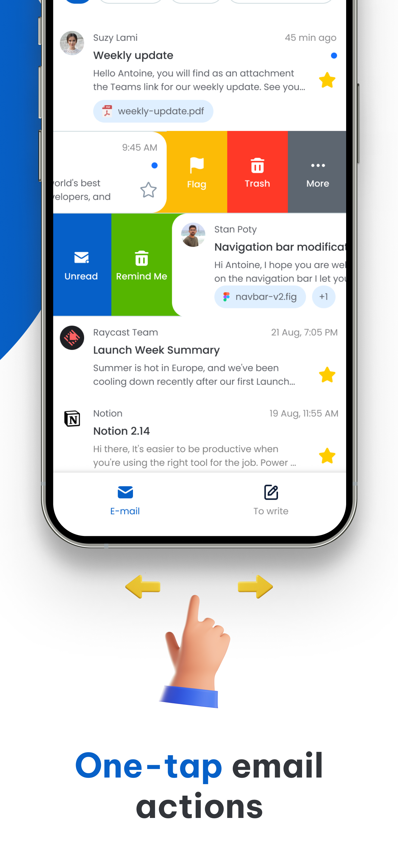 One-tap Actions
